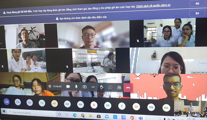 40 giảng viên, sinh viên Hải Dương và Singapore trao đổi chuyên môn trực tuyến